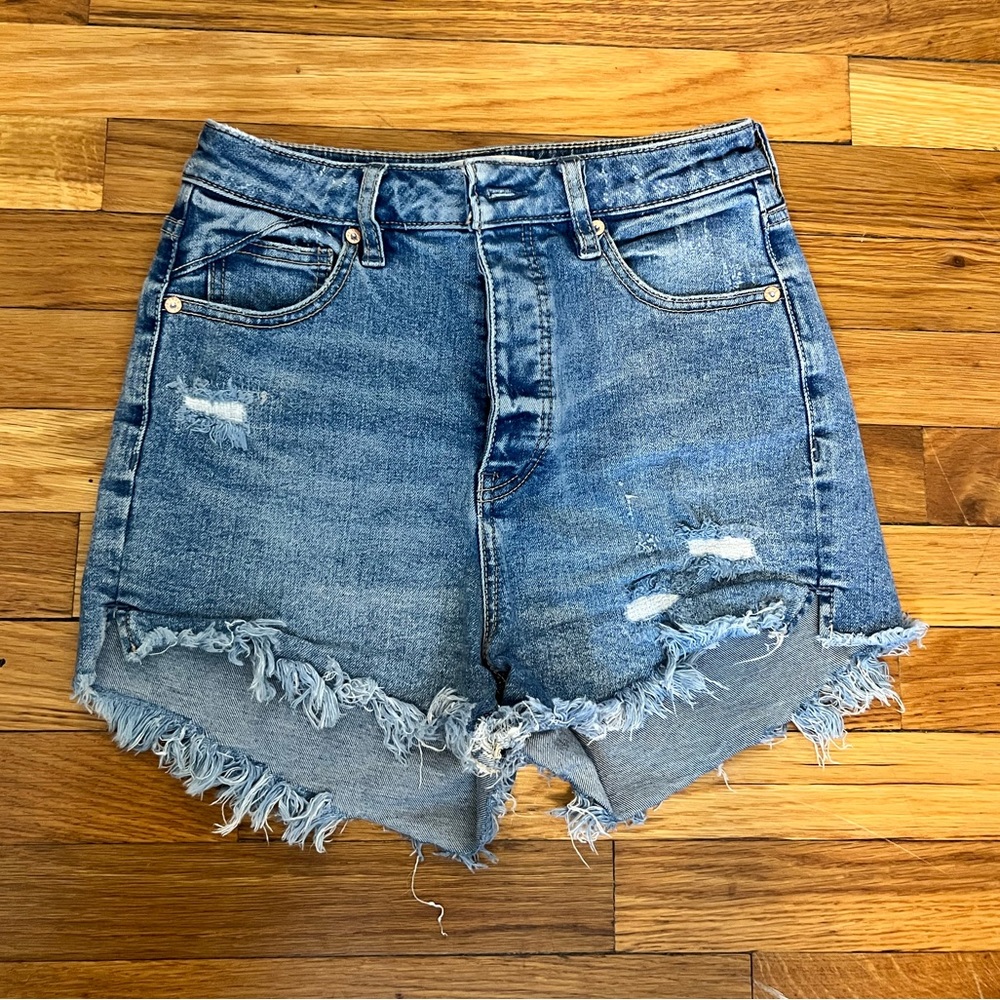 Free People CRVY jean shorts